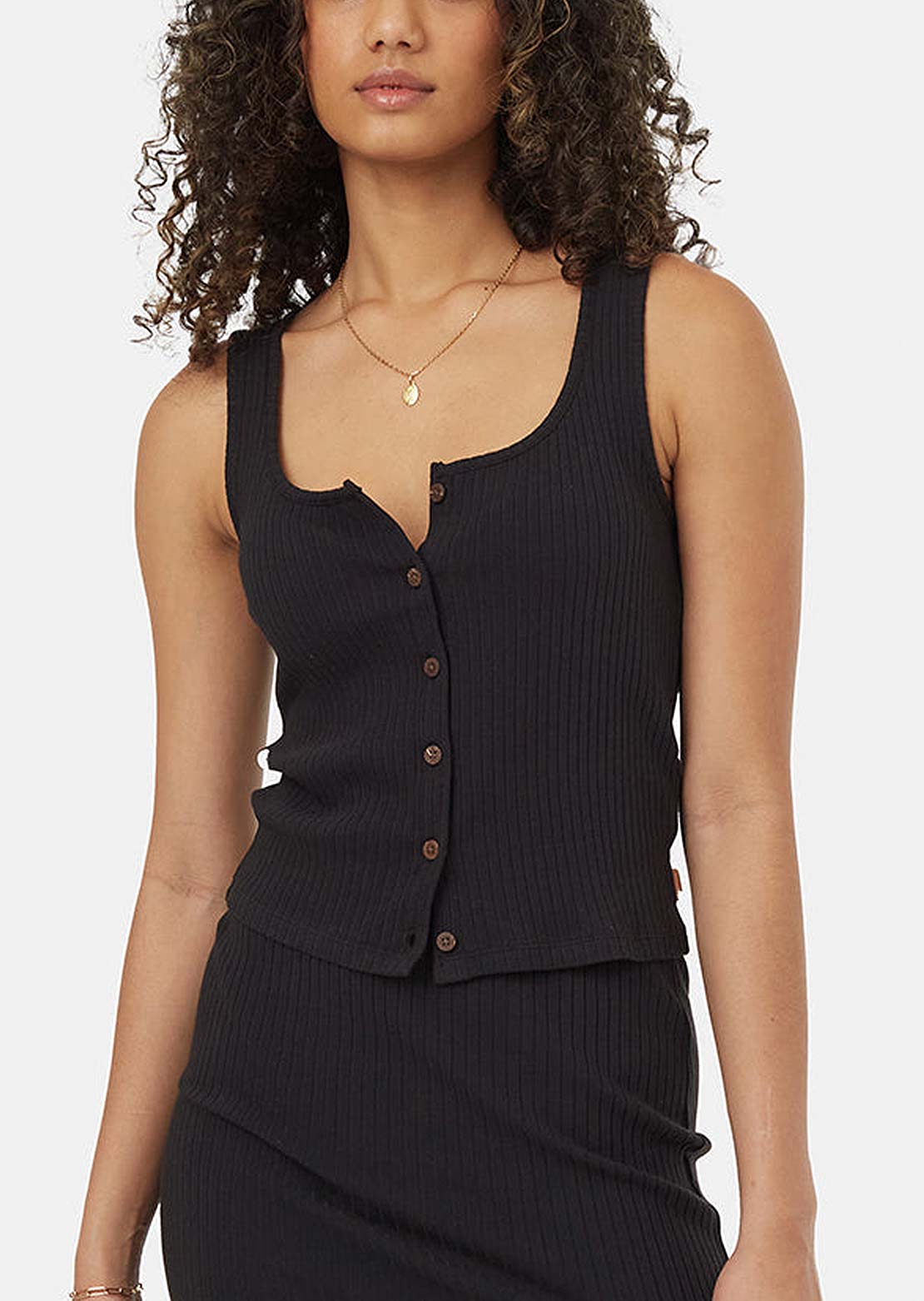 Tentree Women&#39;s Moraine Tank Meteorite Black