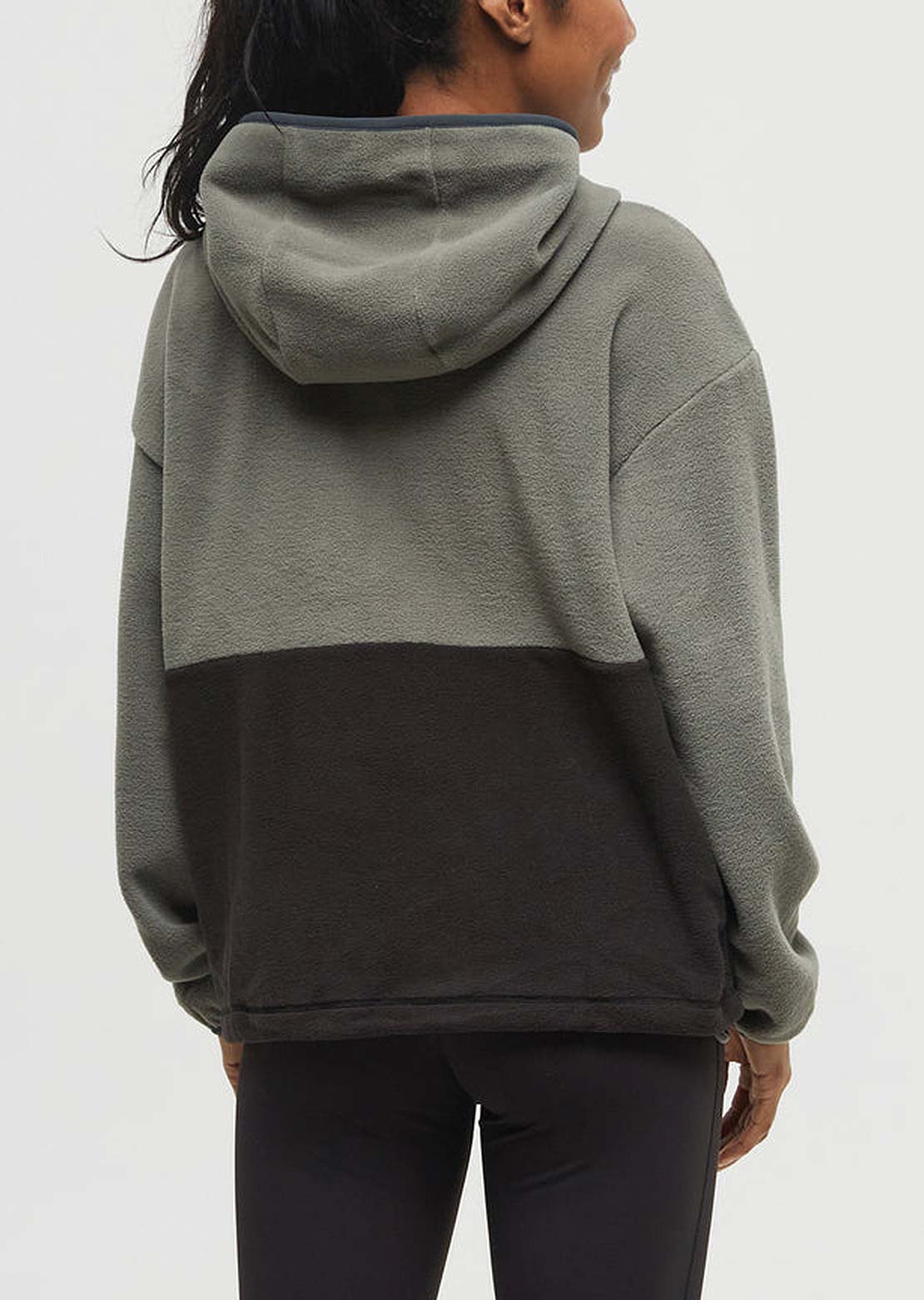Tentree Women&#39;s Recycled MicroFleece Contrast 1/4 Zip Long Sleeve