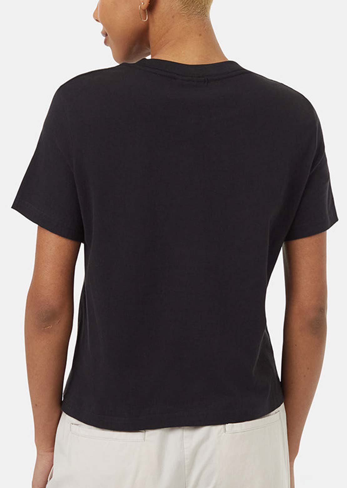 Tentree Women's Regenerative Regular Crew T-Shirt Meteorite Black