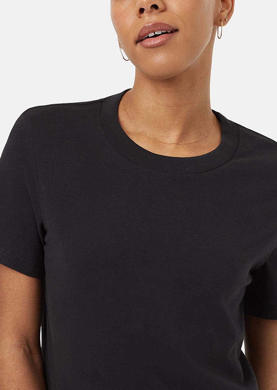 Tentree Women's Regenerative Regular Crew T-Shirt Meteorite Black