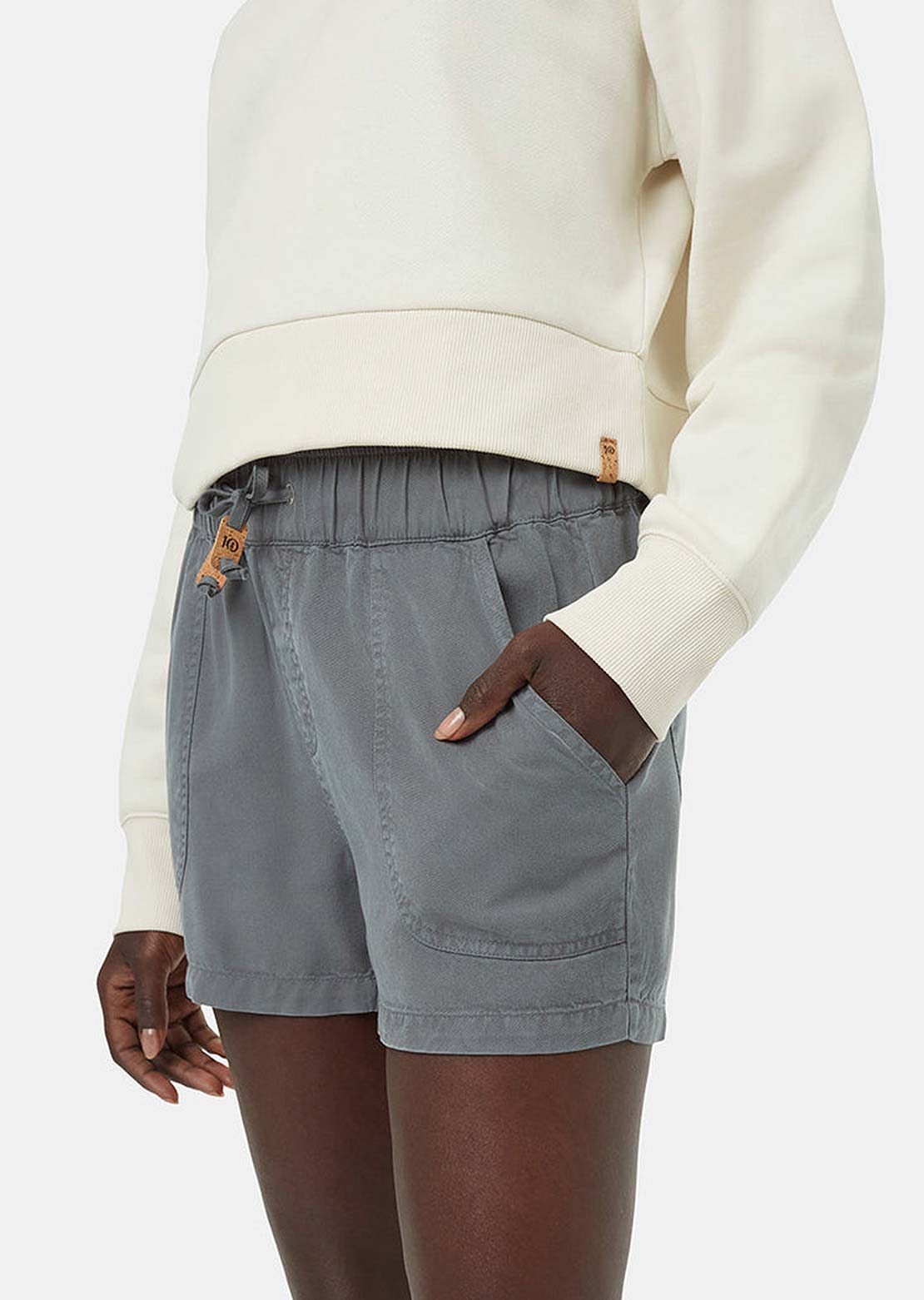 Tentree Women's Tencel Instow Shorts Light Urban Green