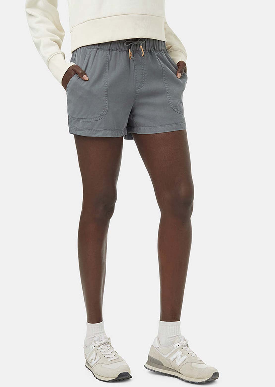 Tentree Women's Tencel Instow Shorts Light Urban Green