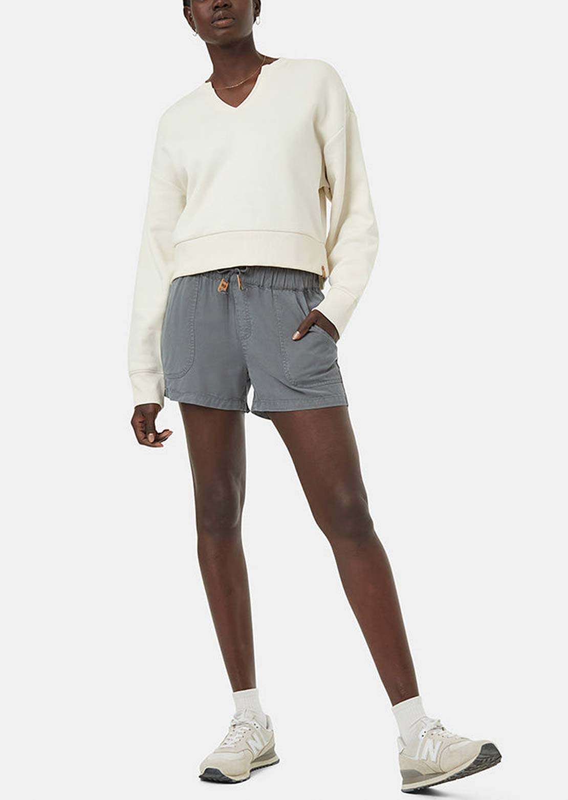 Tentree Women's Tencel Instow Shorts Light Urban Green