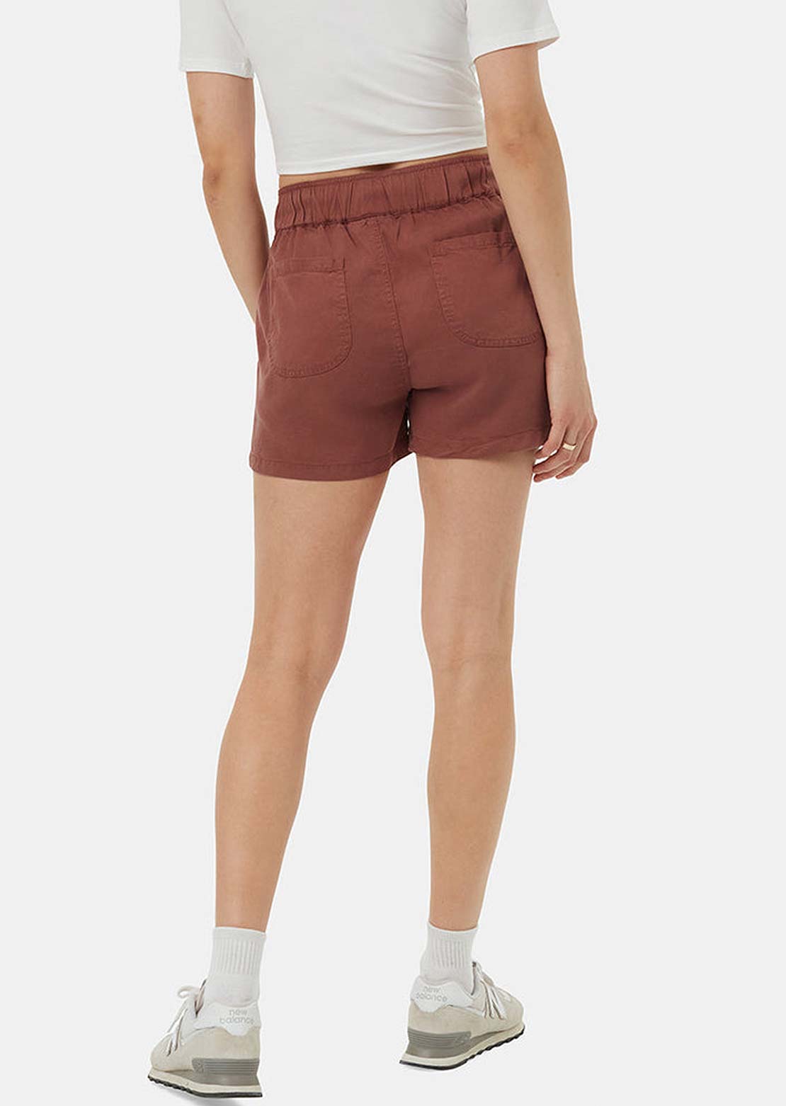 Tentree Women's Tencel Instow Shorts Mesa Red