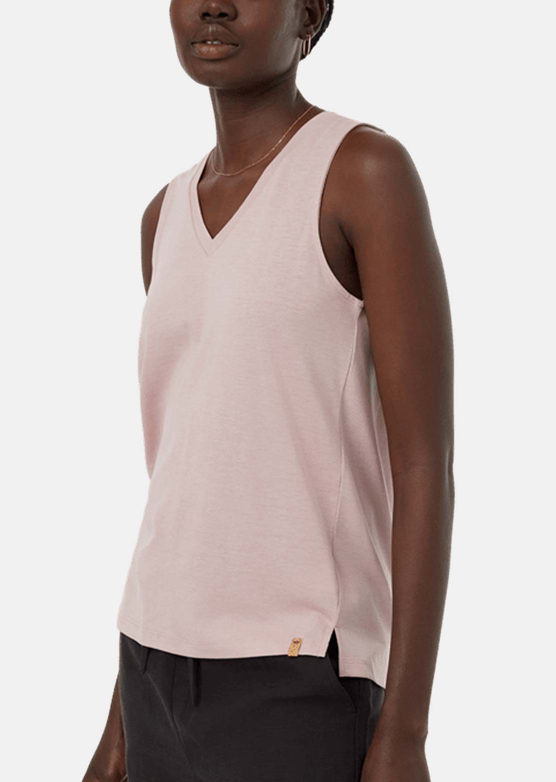 Tentree Women's TreeBlend V-Neck Tank Violet Haze