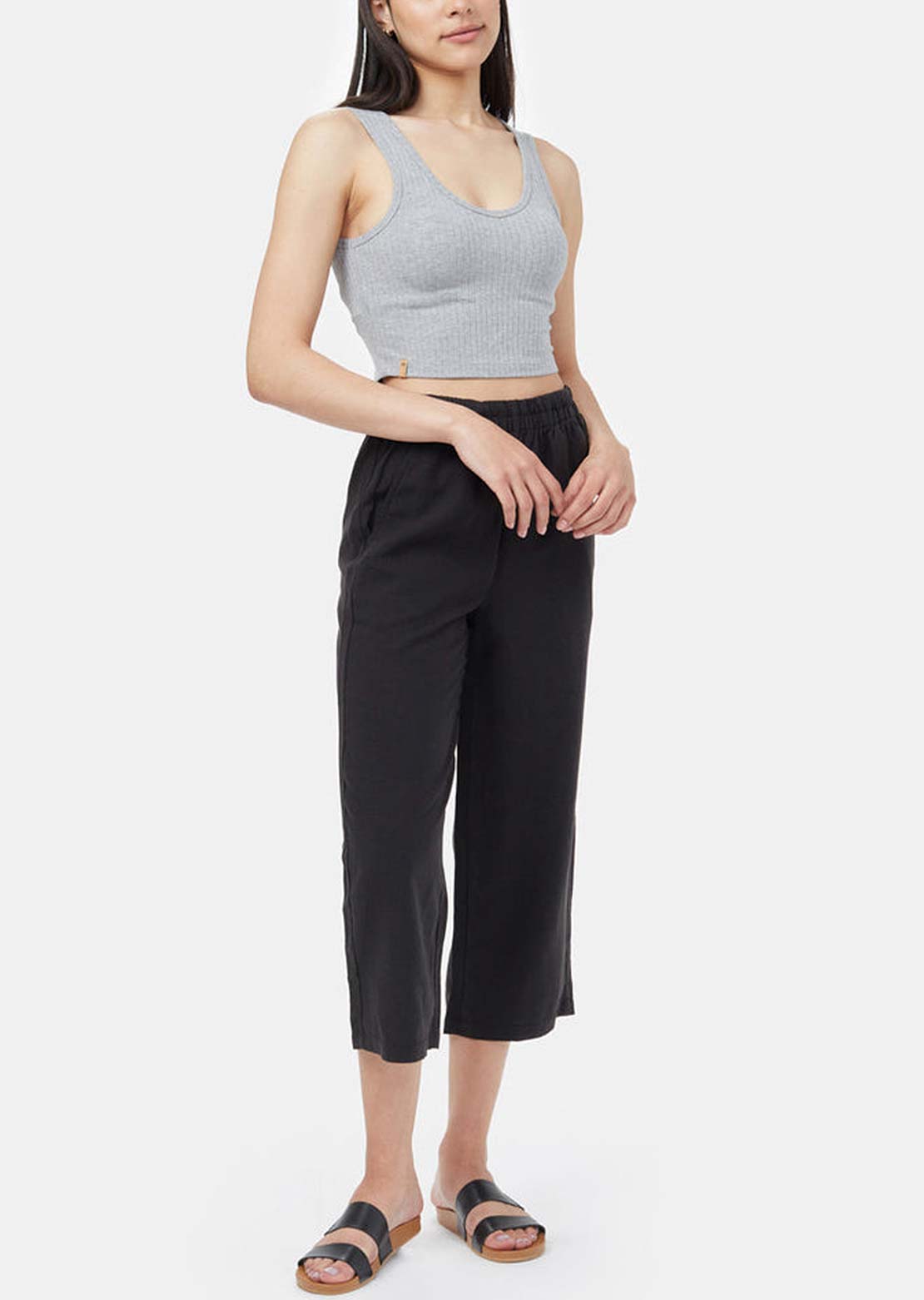 Tentree Women's TreeLinen Billow Pant Meteorite Black