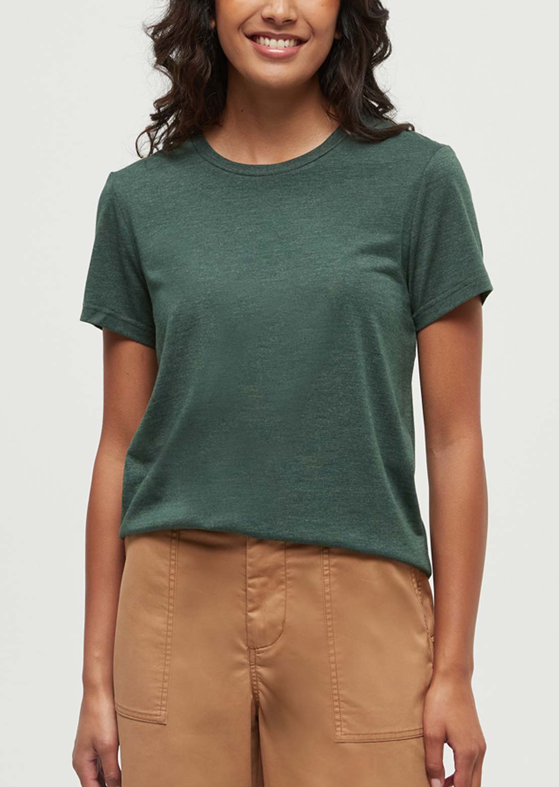 Tentree Women's Winslow T-Shirt Forest Pine Heather