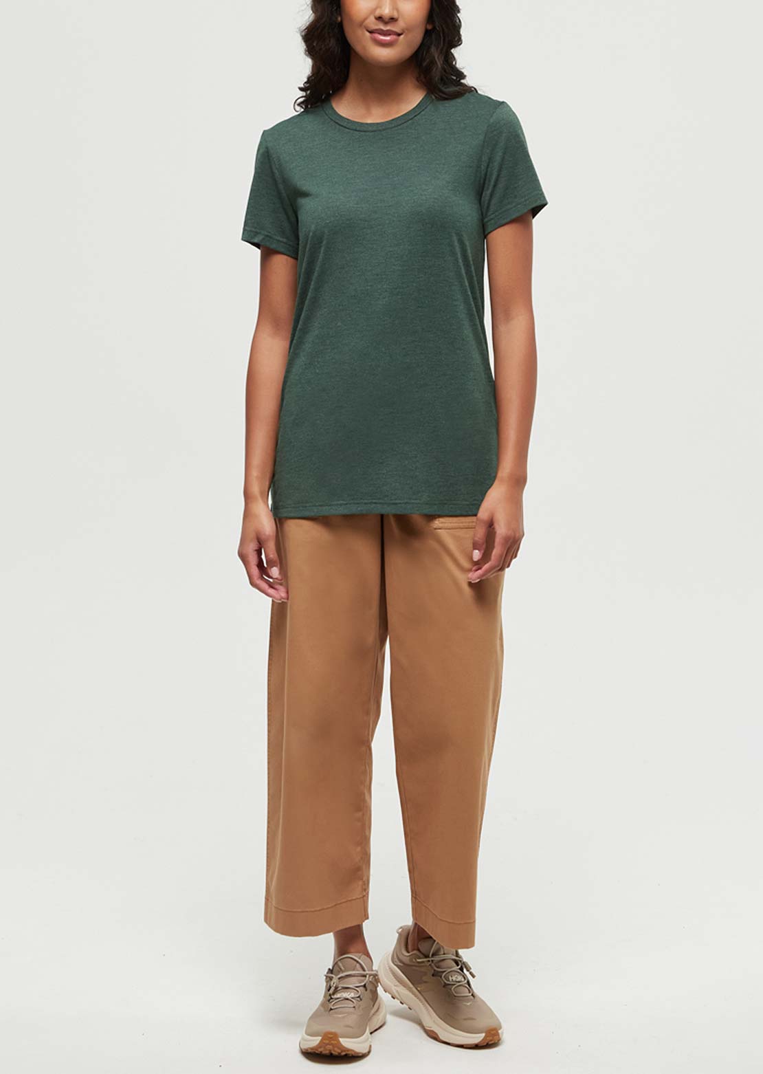 Tentree Women's Winslow T-Shirt Forest Pine Heather