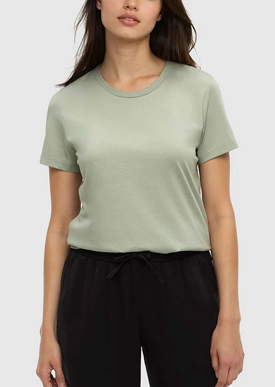 Tentree Women's Winslow T-Shirt Light Moss Heather
