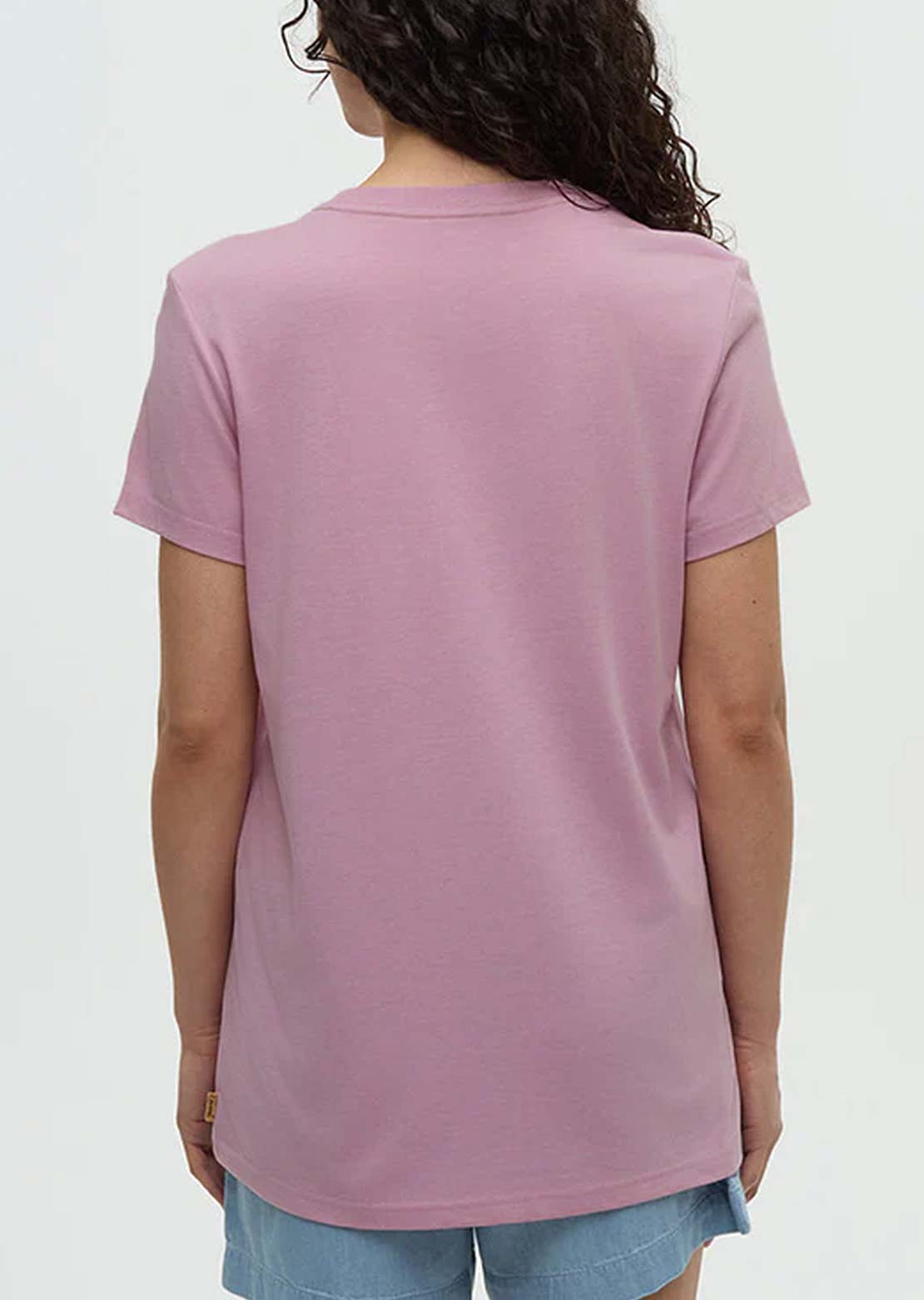 Tentree Women's Winslow T-Shirt Pink Sand Heather