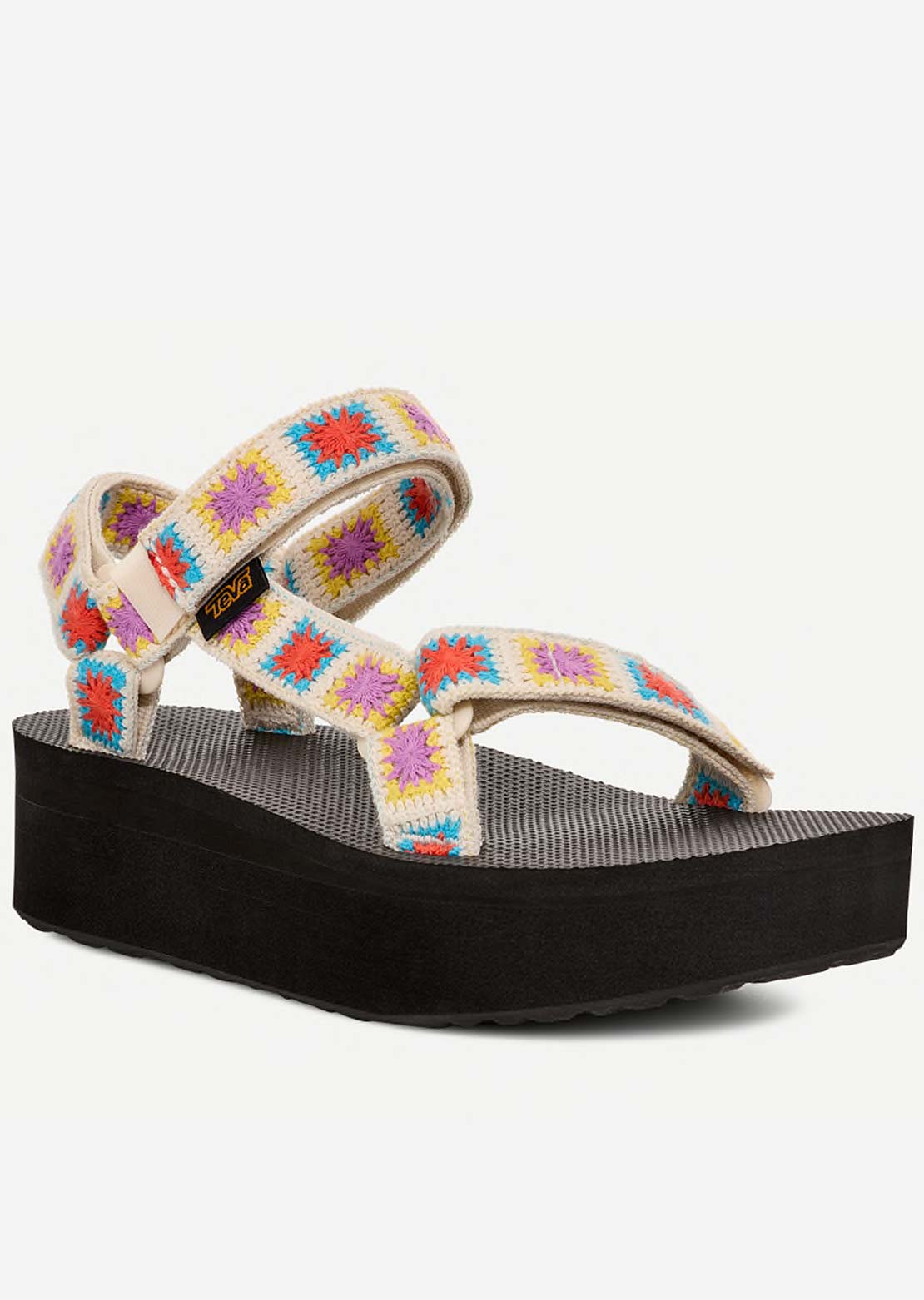 Teva Women&#39;s Flatform Universal Crochet Sandals Explore