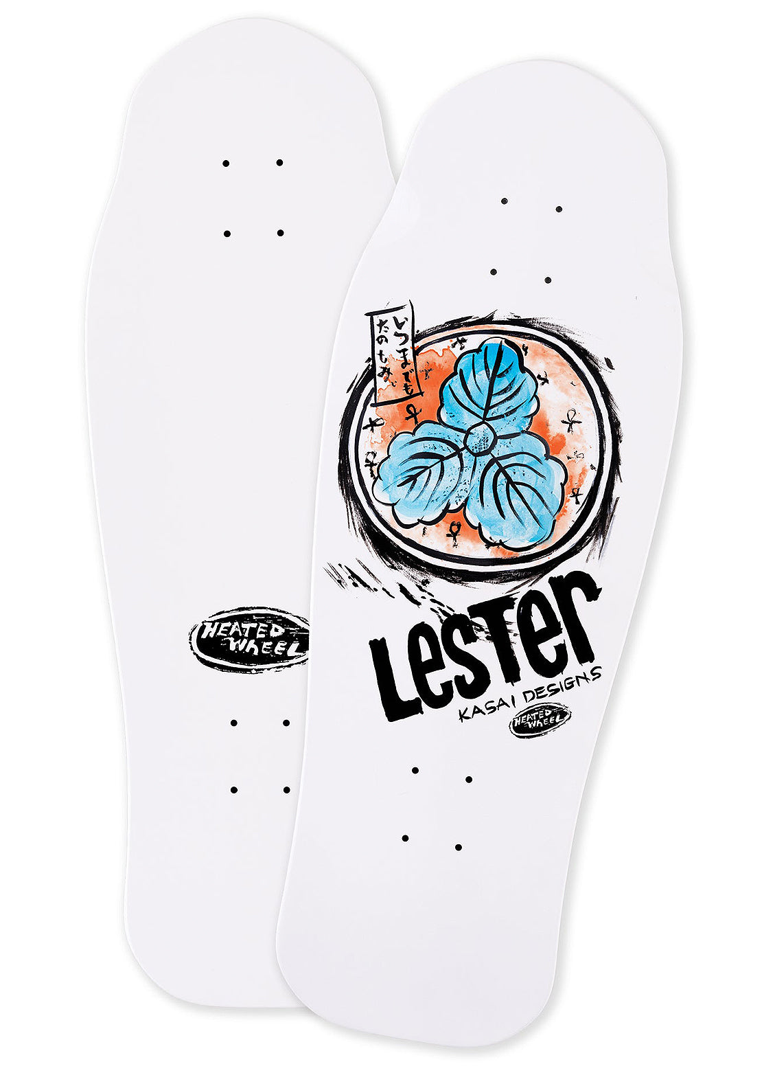The Heated Wheel Unisex Lester Kasai Ltd Skateboard Deck