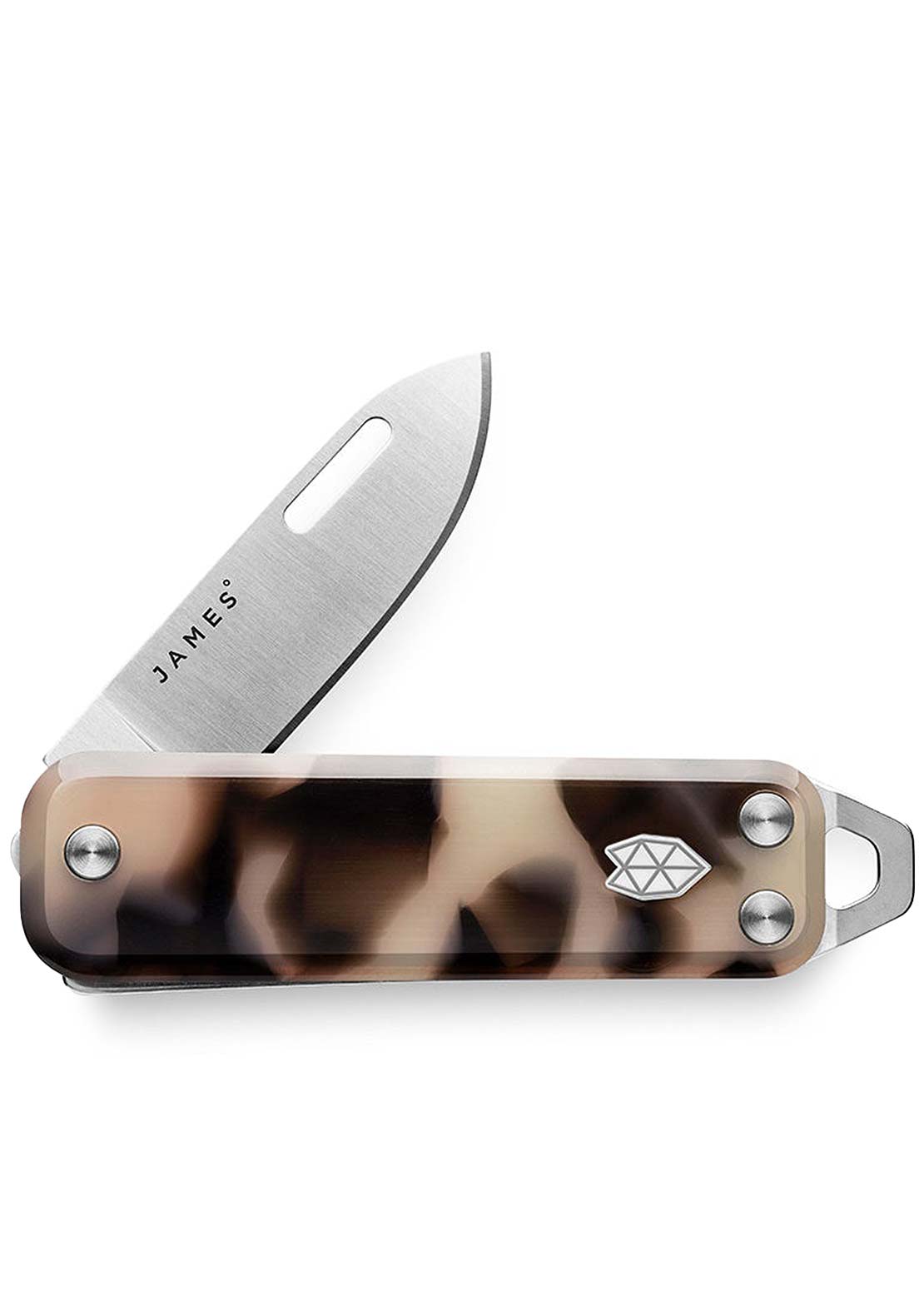 The James Brand Elko Knife Desert Tortoise/Stainless/Eco-Acetate/Straight
