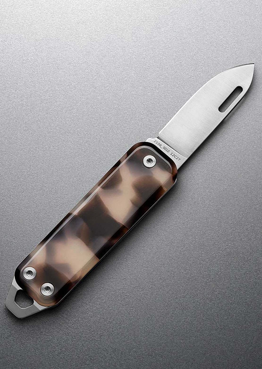 The James Brand Elko Knife Desert Tortoise/Stainless/Eco-Acetate/Straight