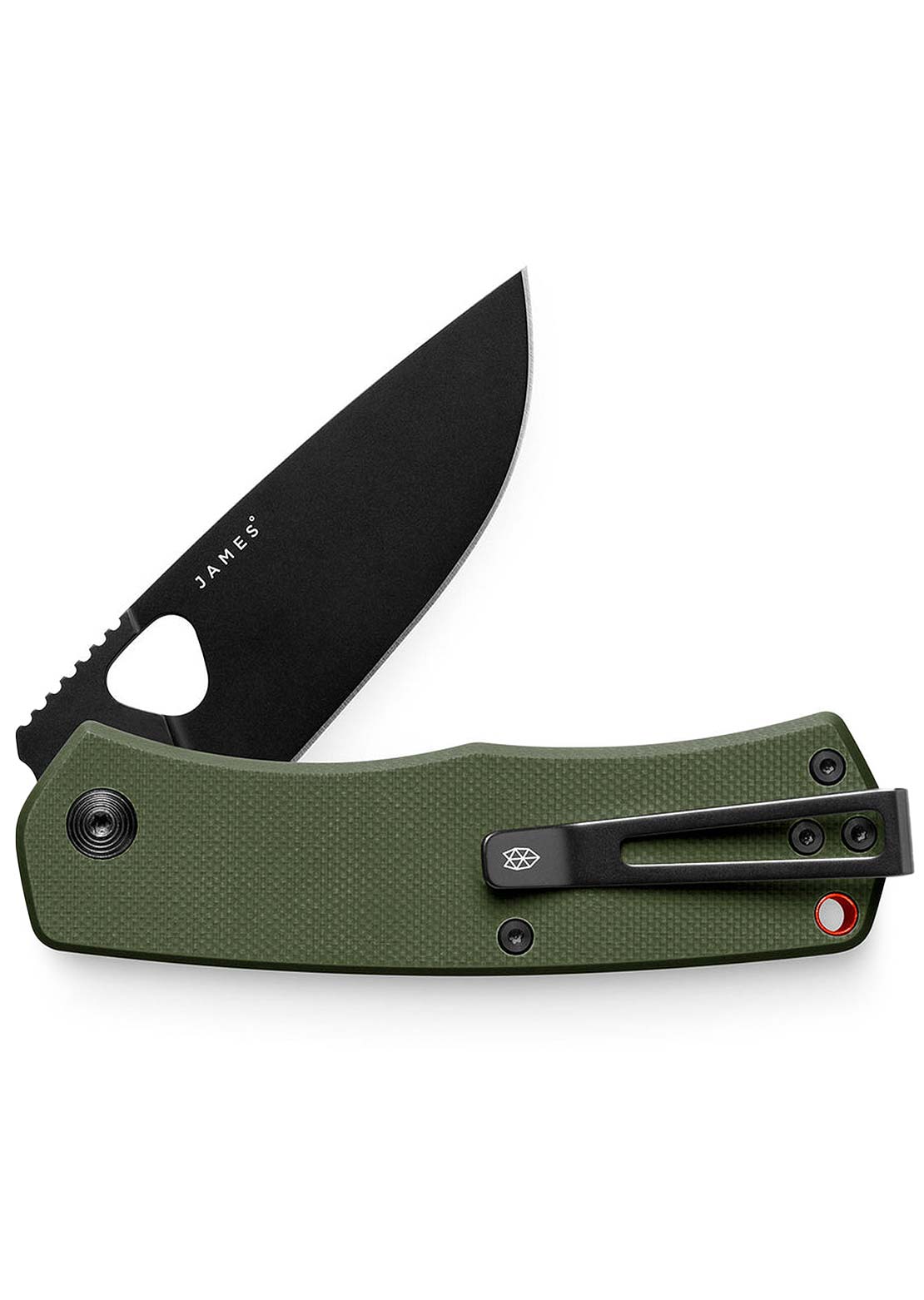 The James Brand Folsom Knife OD Green/Black