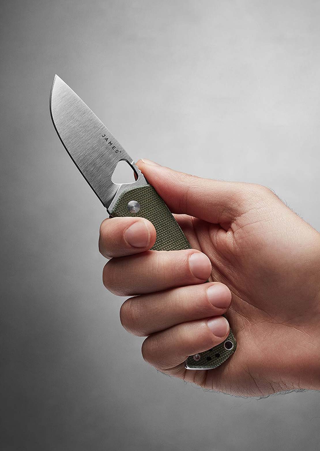 The James Brand Folsom Knife OD Green/Black