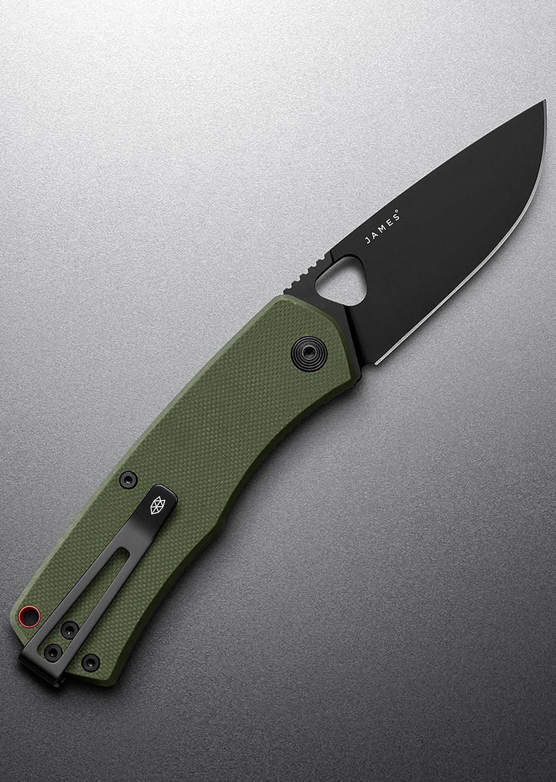 The James Brand Folsom Knife OD Green/Black