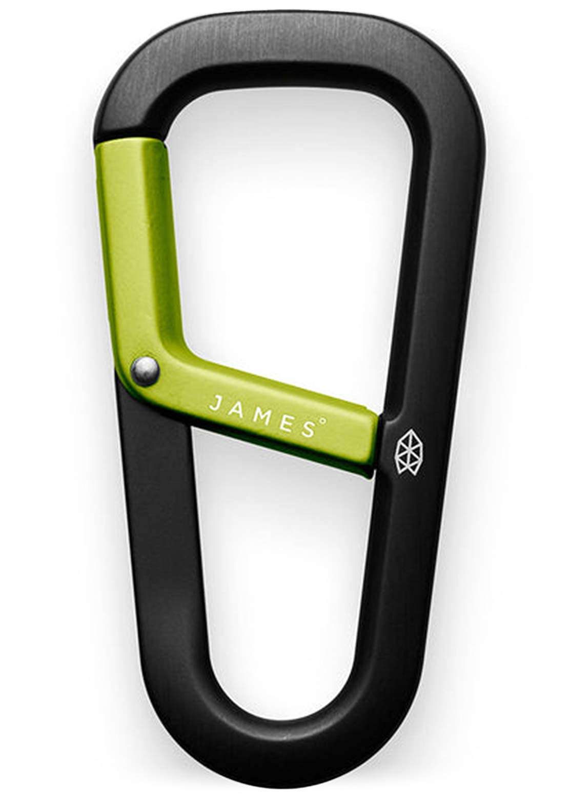 The James Brand Hardin Clip Black/Electric Moss