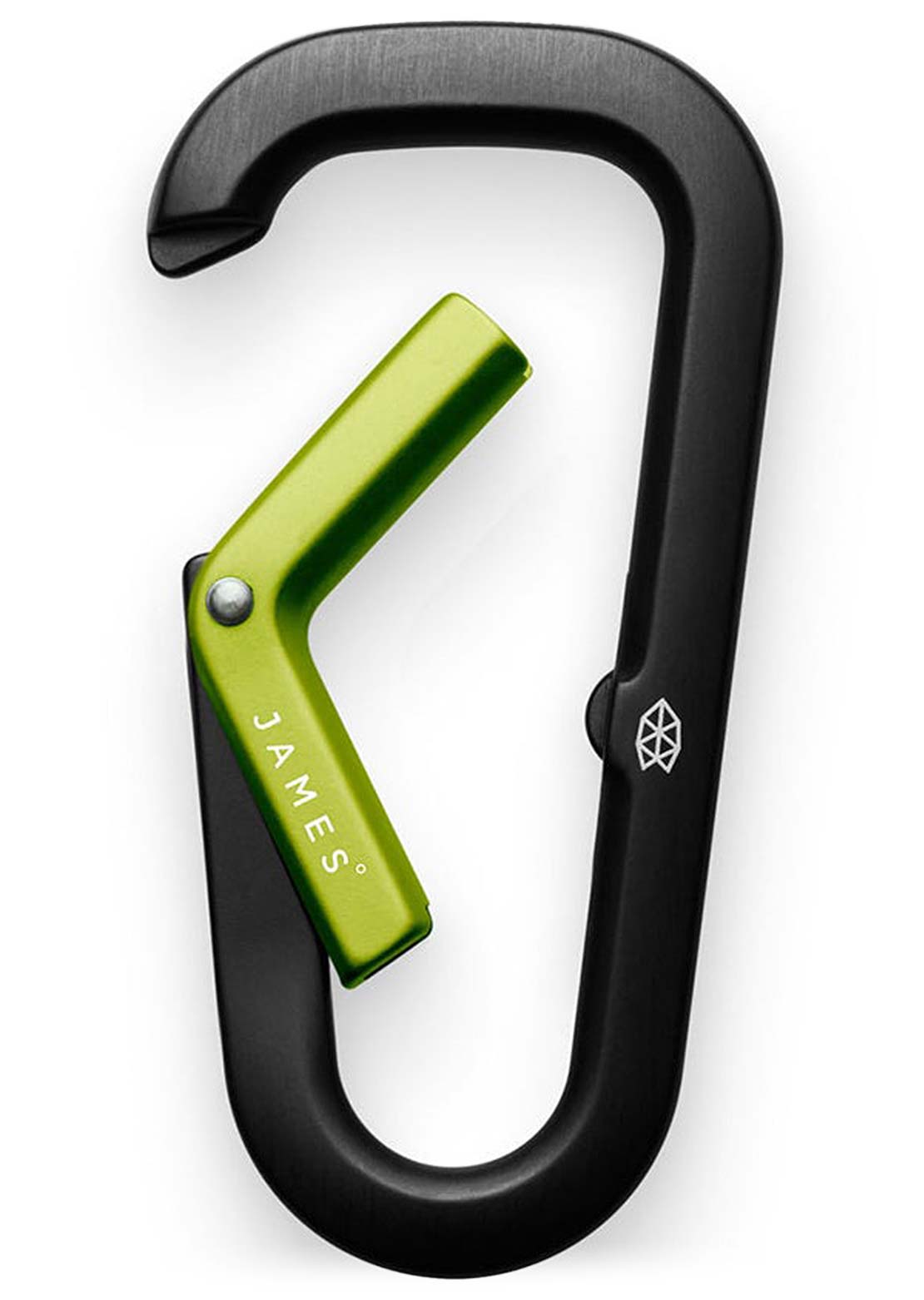 The James Brand Hardin Clip Black/Electric Moss