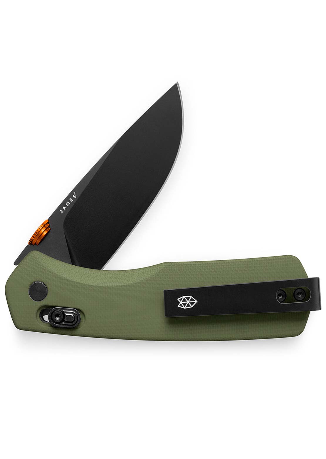 The James Brand The Carter Knife OD Green/Black