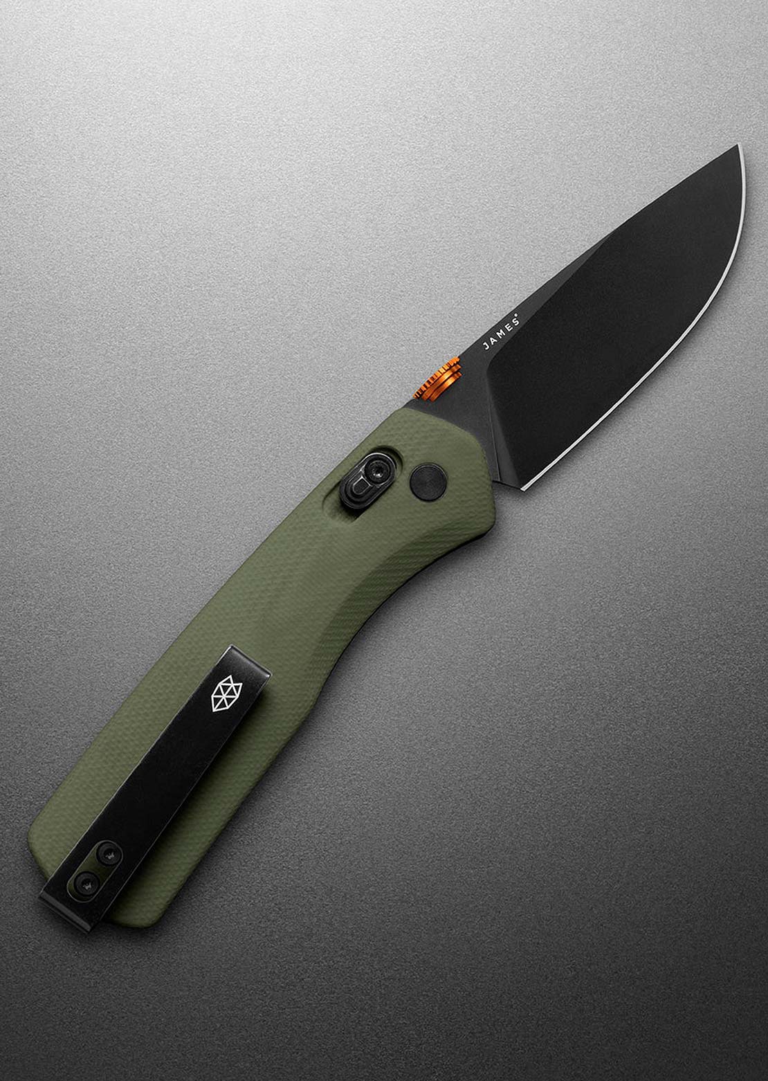 The James Brand The Carter Knife OD Green/Black