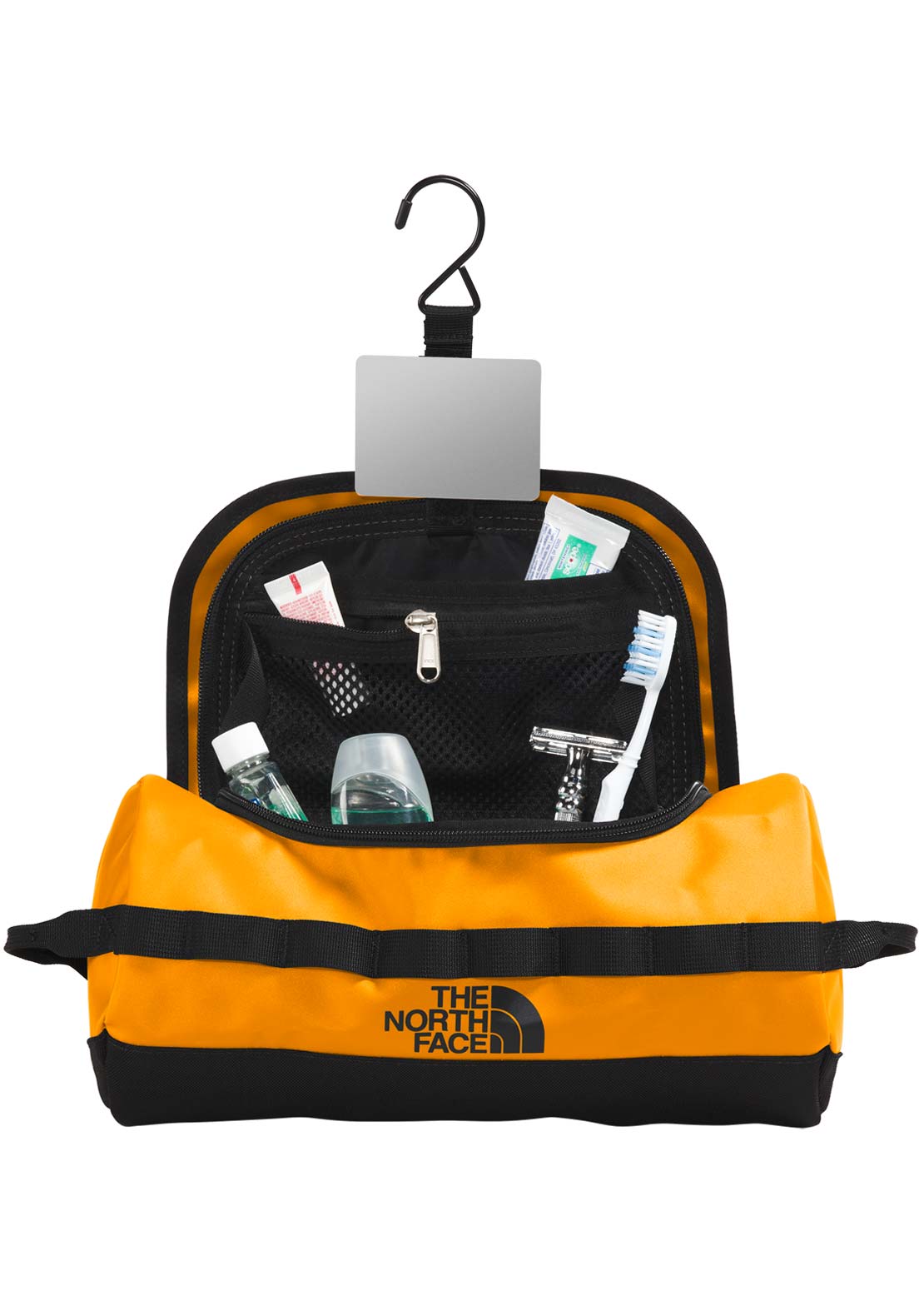 The North Face Base Camp L Travel Canister Bag Summit Gold/TNF Black-NPF