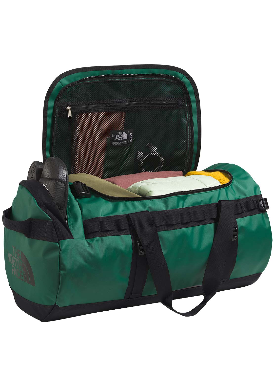 The North Face Base Camp M Duffel Bag Evergreen/TNF Black