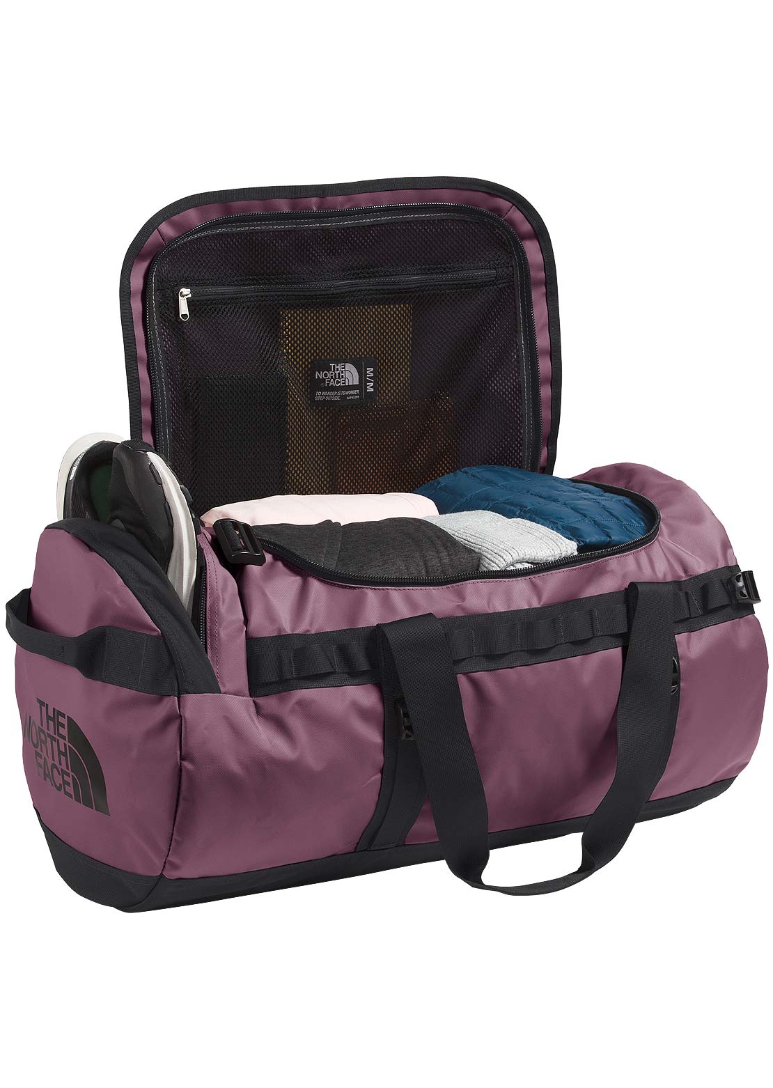 The North Face Base Camp M Duffel Bag Midnight Mauve/TNF Black