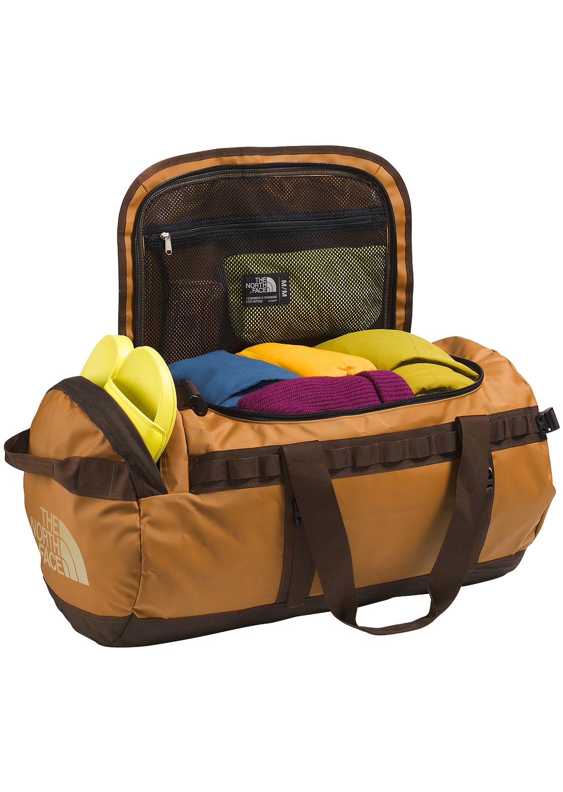 The North Face Base Camp M Duffel Bag Timber Tan/Demitasse Brown/Khaki Stone-NPF