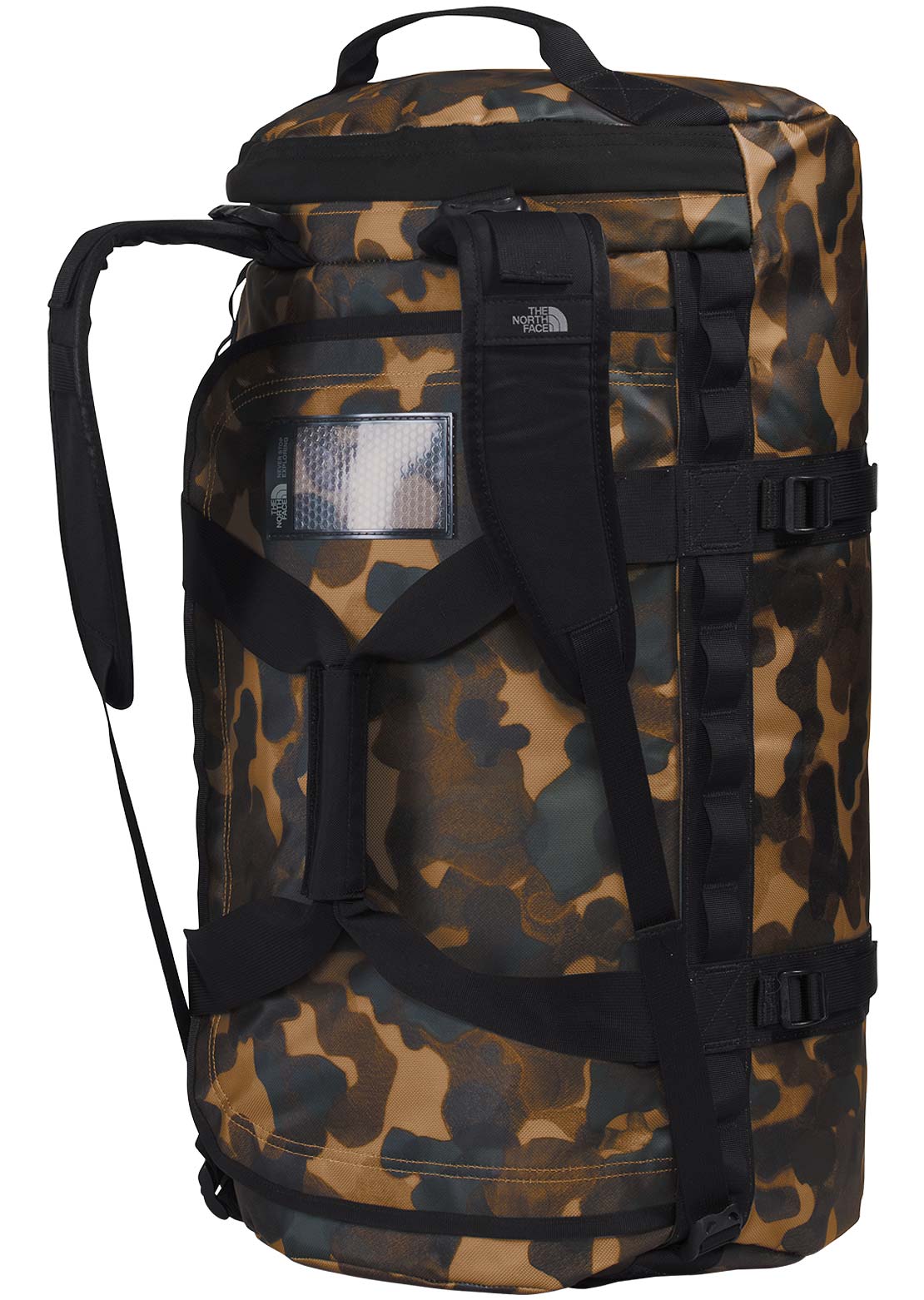 The North Face Base Camp M Duffel Bag Utility Brown Camo Texture Small Print/TNF Black-NPF