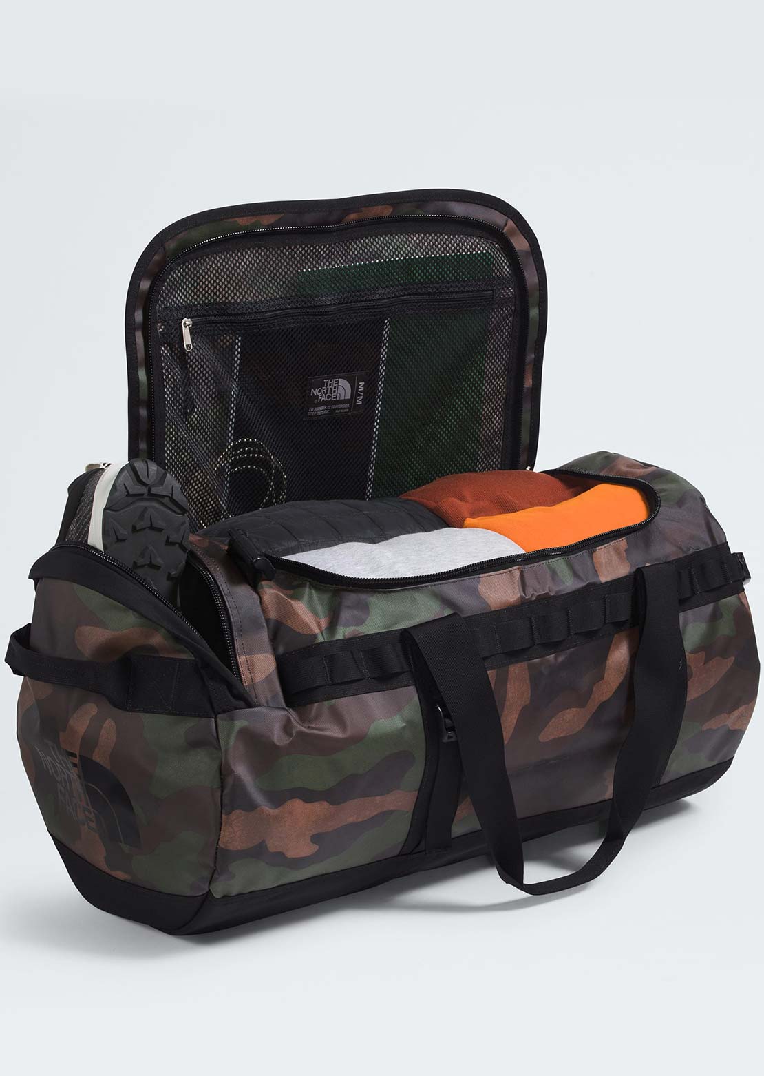 The North Face Base Camp M Duffel Bag TNF Black Camo/TNF Black