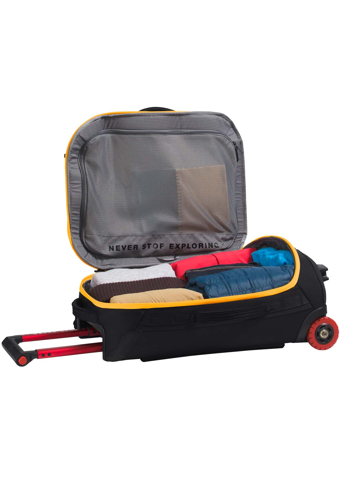 The North Face Base Camp Rolling Thunder 22 Luggage Bag Summit Gold/TNF Black-NPF