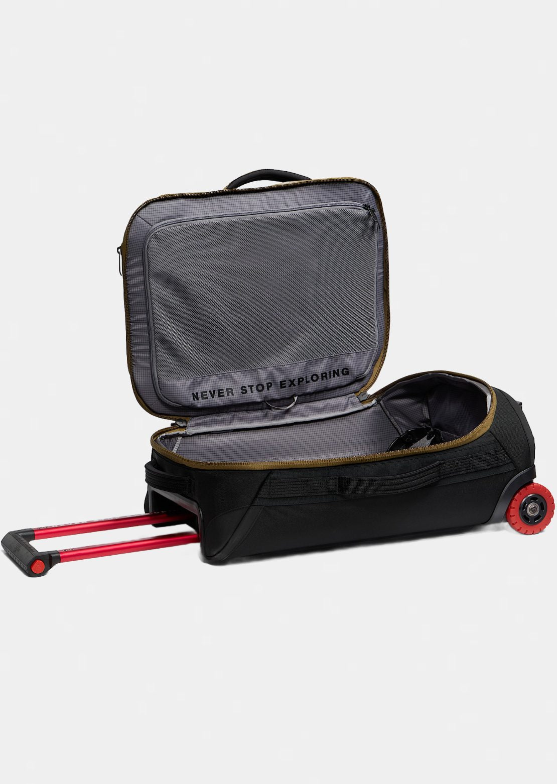 The North Face Base Camp Rolling Thunder 22 Luggage Bag Caraway Seed/TNF Black