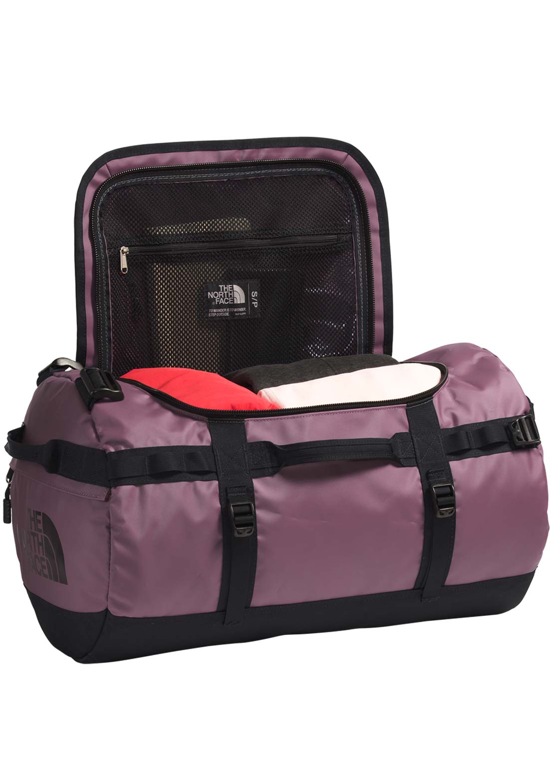 The North Face Base Camp S Duffel Bag Midnight Mauve/TNF Black
