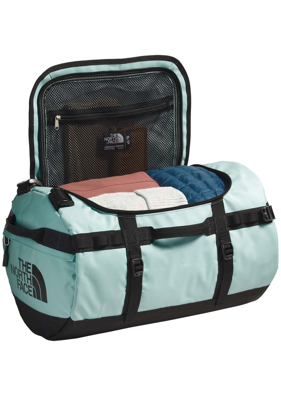The North Face Base Camp S Duffel Bag Muted Pine/TNF Black