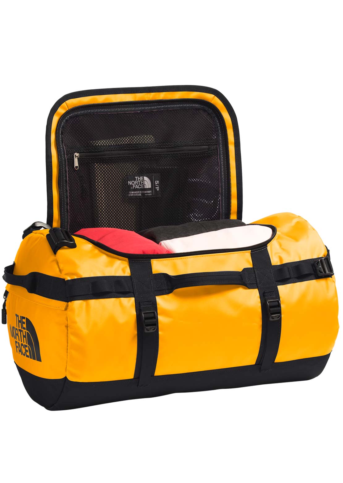 The North Face Base Camp S Duffel Bag Summit Gold/TNF Black-NPF