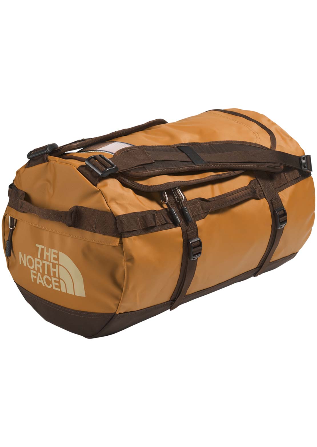 The North Face Base Camp S Duffel Bag Timber Tan/Demitasse Brown/Khaki Stone-NPF