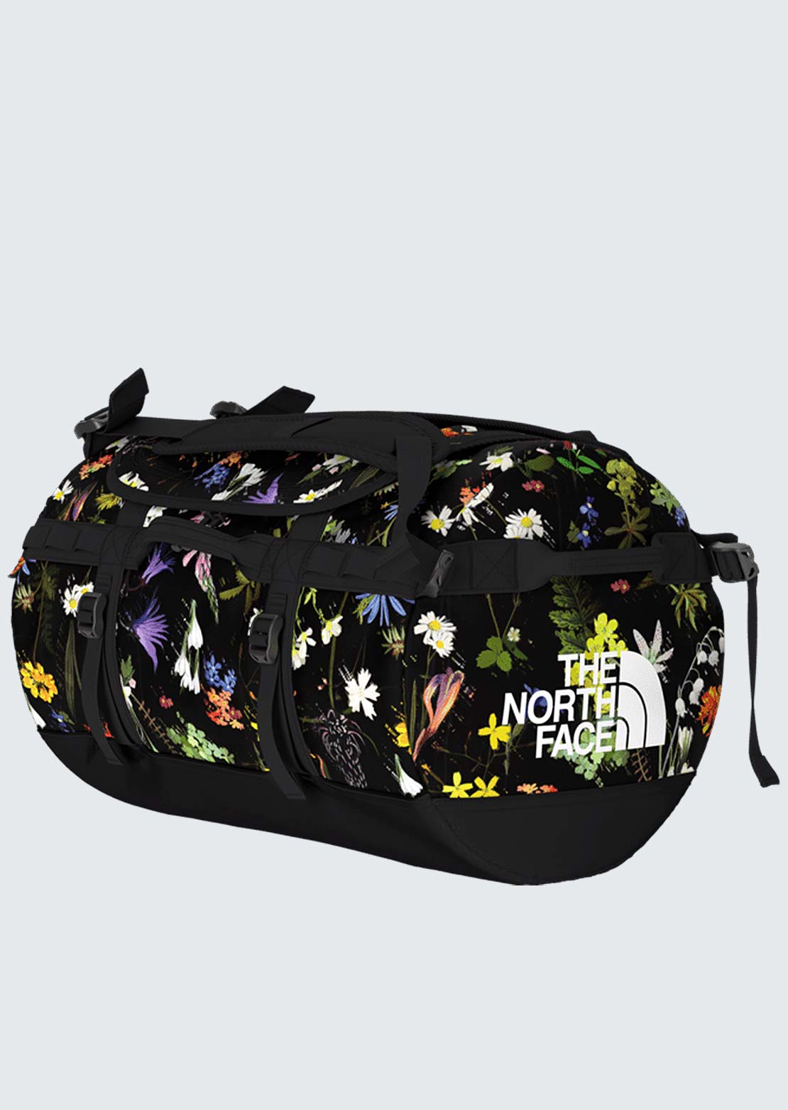 The North Face Base Camp S Duffel Bag TNF Black Alpine Floral Print