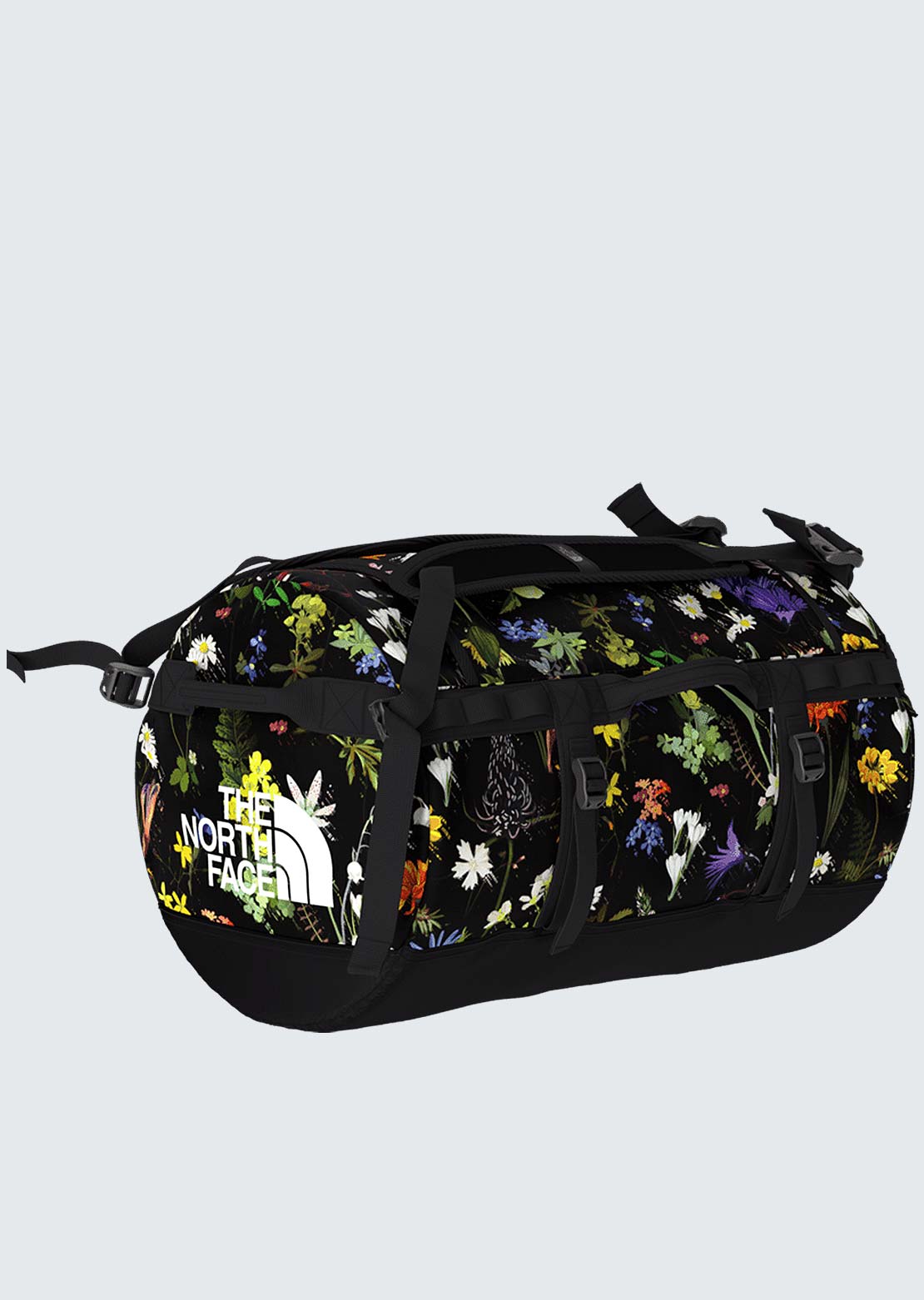 The North Face Base Camp S Duffel Bag TNF Black Alpine Floral Print