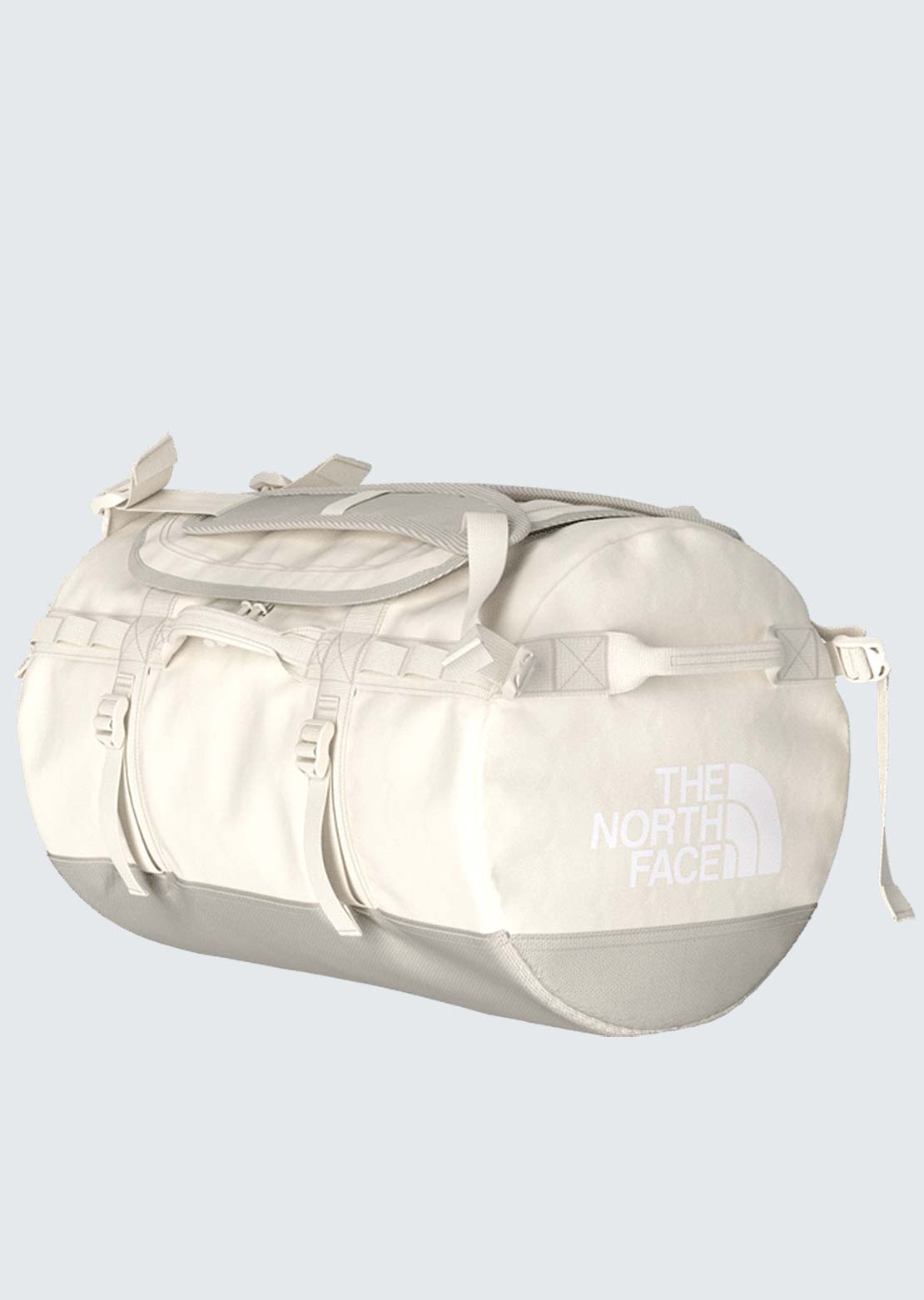 The North Face Base Camp S Duffel BagWhite Dune/TNF White