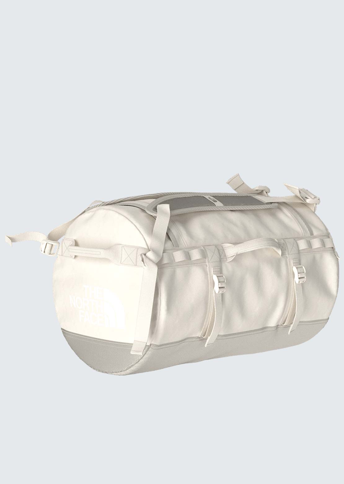The North Face Base Camp S Duffel BagWhite Dune/TNF White