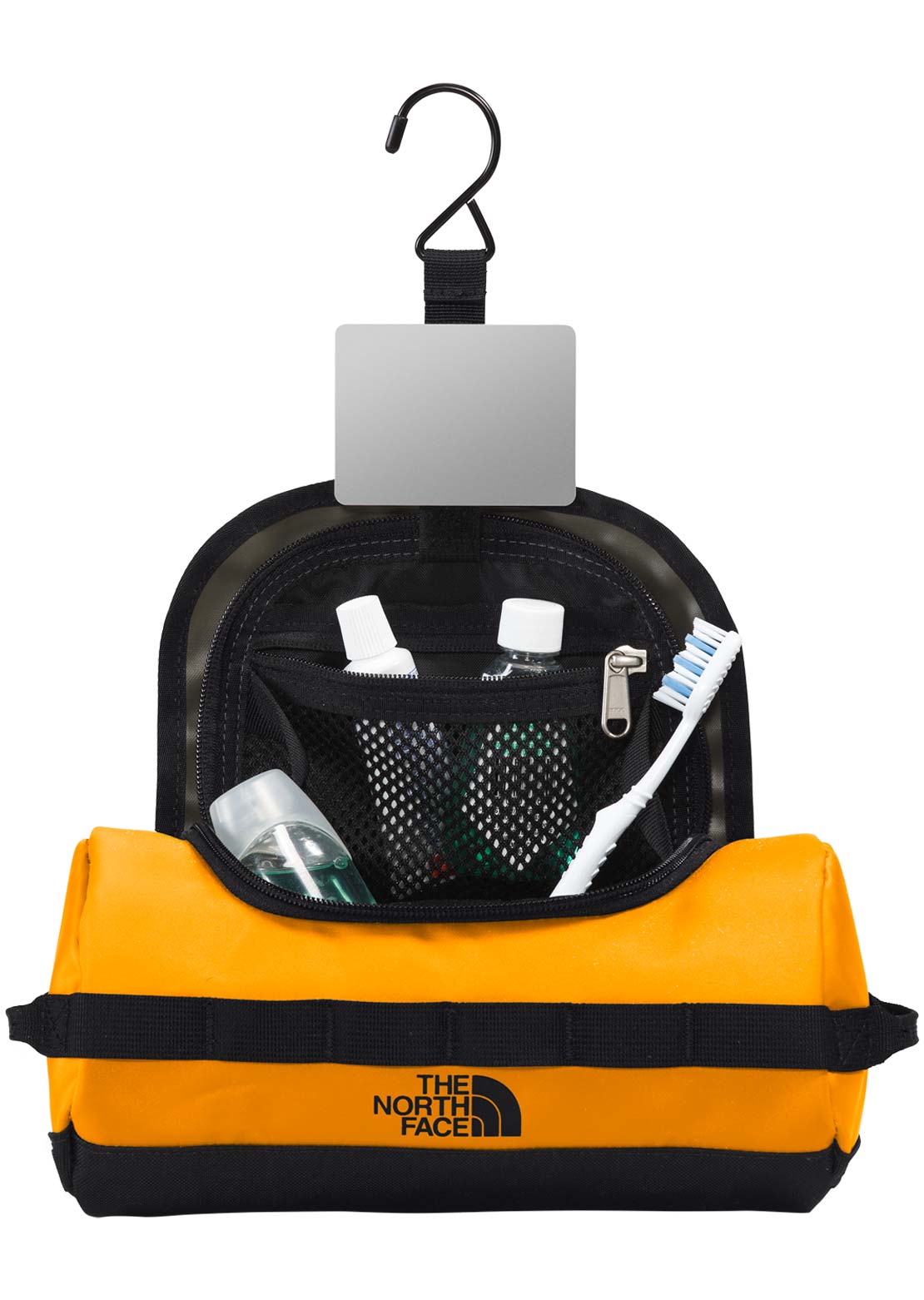 The North Face Base Camp S Travel Canister Bag Summit Gold/TNF Black-NPF