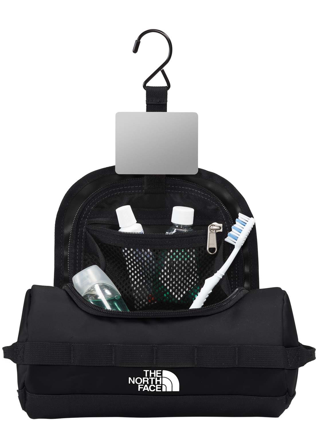 The North Face Base Camp S Travel Canister Bag TNF Black/TNF White-NPF