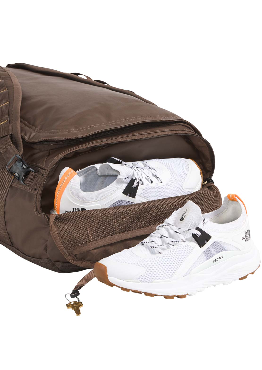 The North Face Base Camp Voyager 32 L Duffel Bag Smokey Brown/Khaki Stone