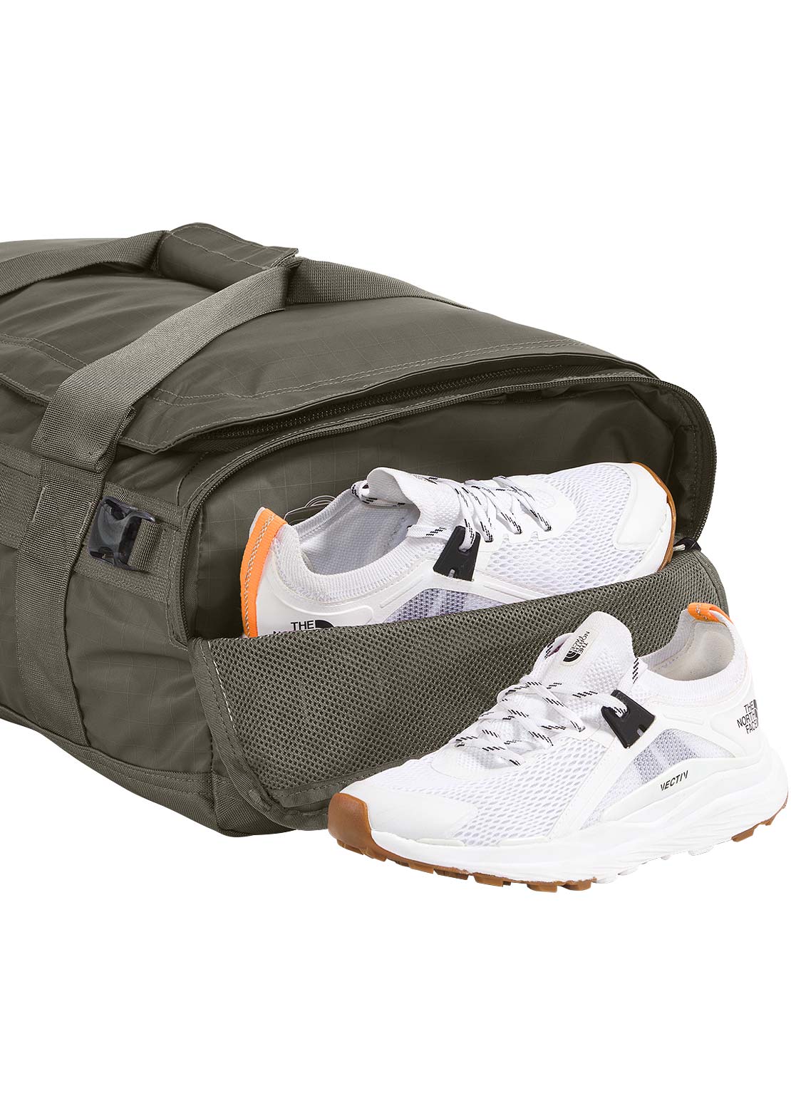 The North Face Base Camp Voyager 42L Duffel Bag New Taupe Green/TNF Black-NPF