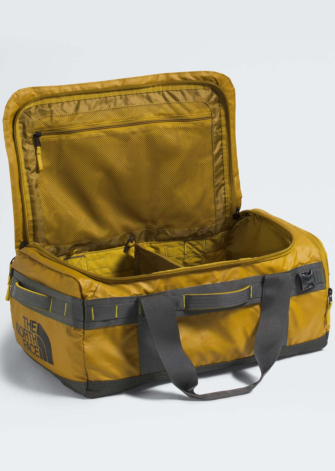 The North Face Base Camp Voyager 42L Duffel Bag Deep Dijon/Anthracite Grey