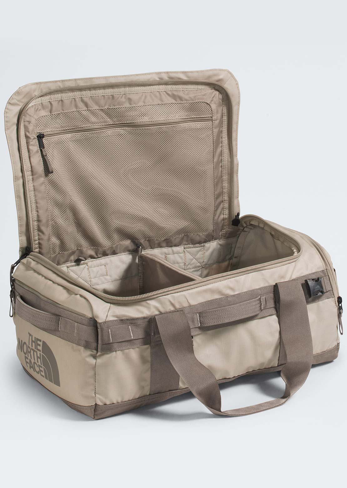 The North Face Base Camp Voyager 42L Duffel Bag Mushroom Grey/Mocha Brown