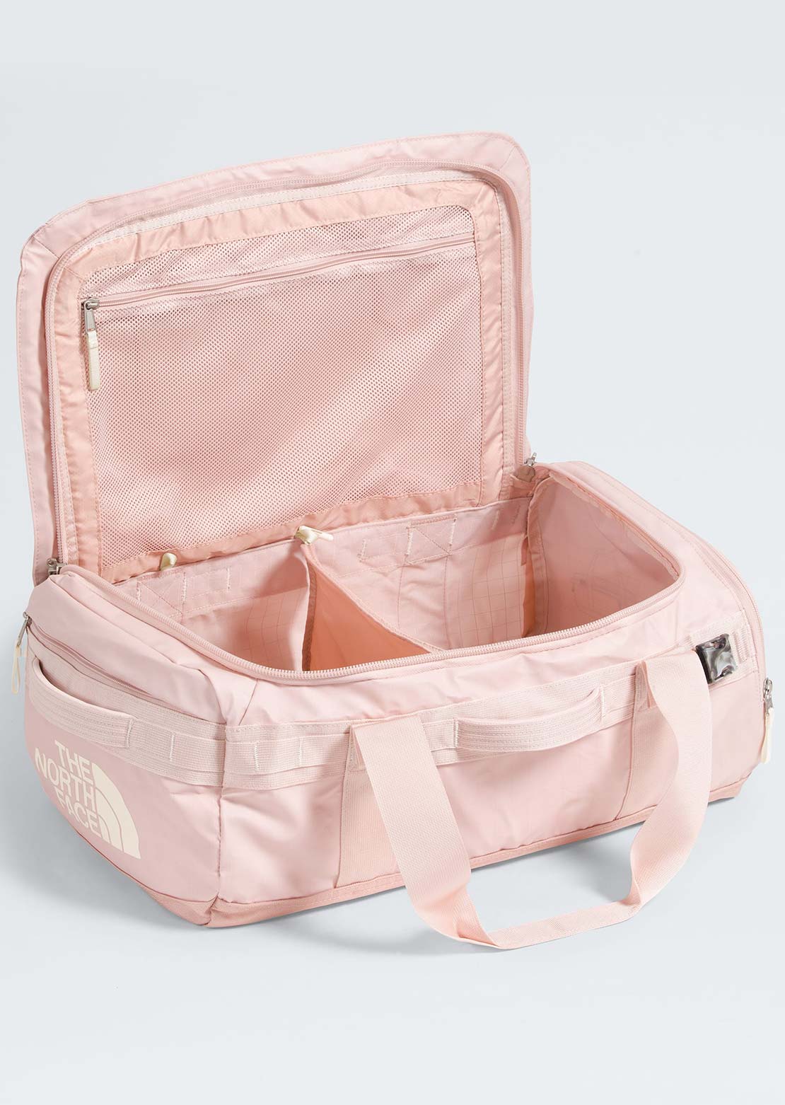 The North Face Base Camp Voyager 42L Duffel Bag Pink Moss/White Dune