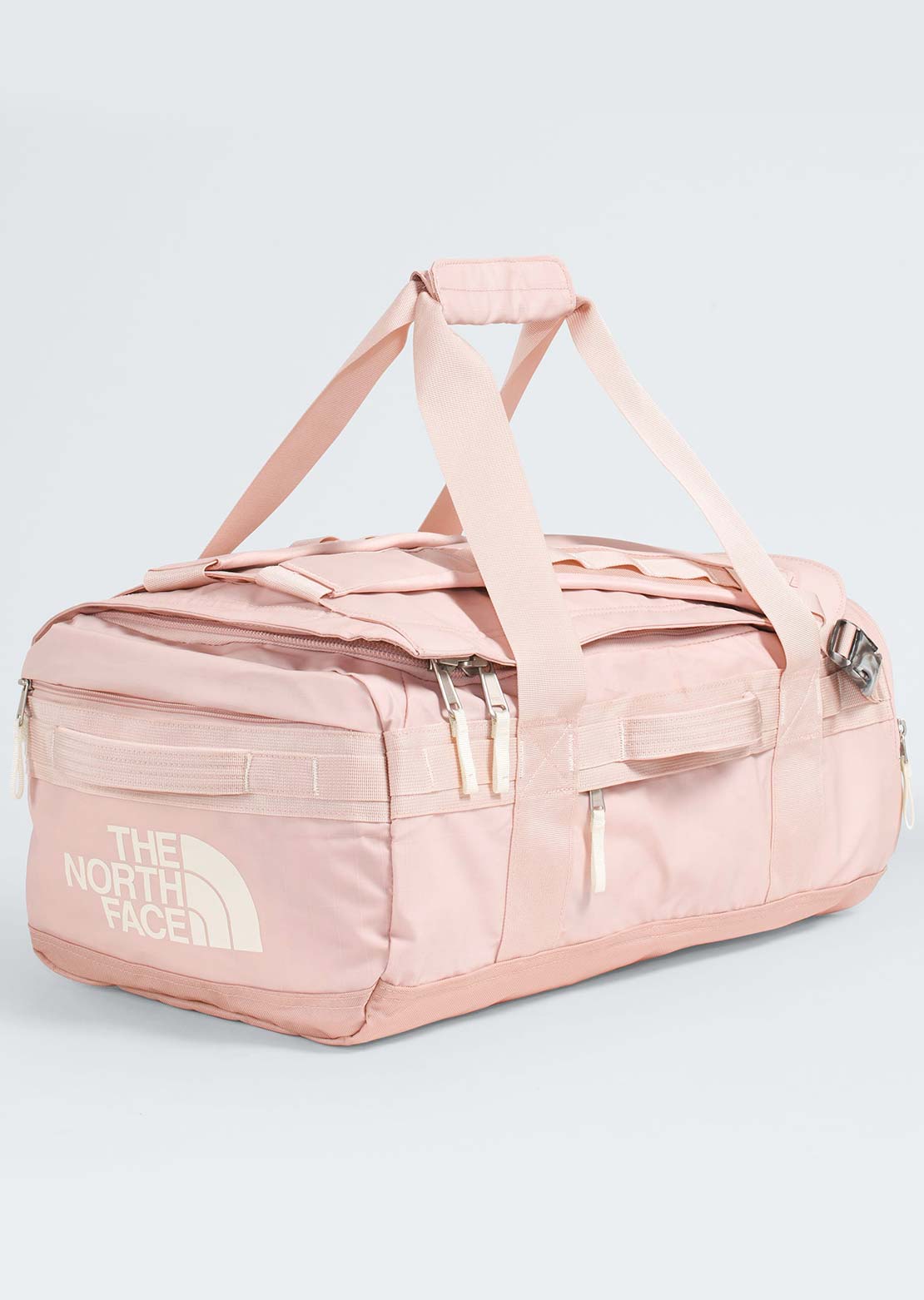 The North Face Base Camp Voyager 42L Duffel Bag Pink Moss/White Dune