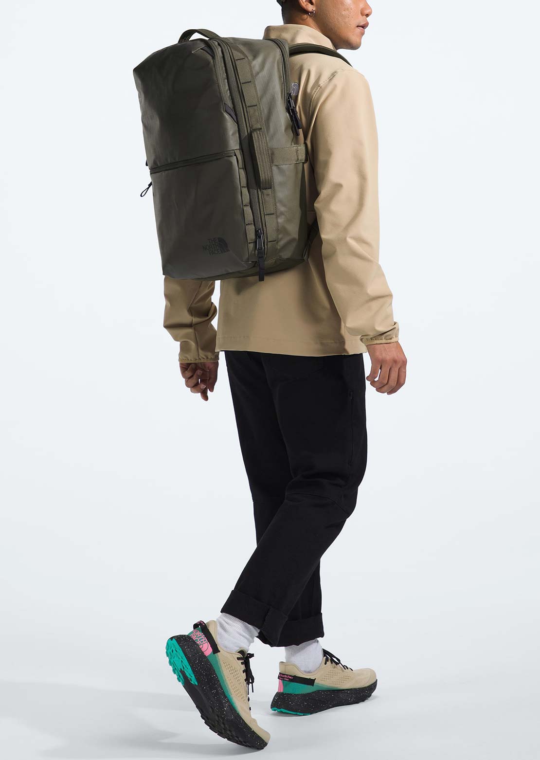 The North Face Base Camp Voyager Travel Pack New Taupe Green/TNF Black-NPF